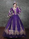 Trang Phục Châu Âu Đầm Hoàng Tộc Violet Cổ Điển 18Th Century
