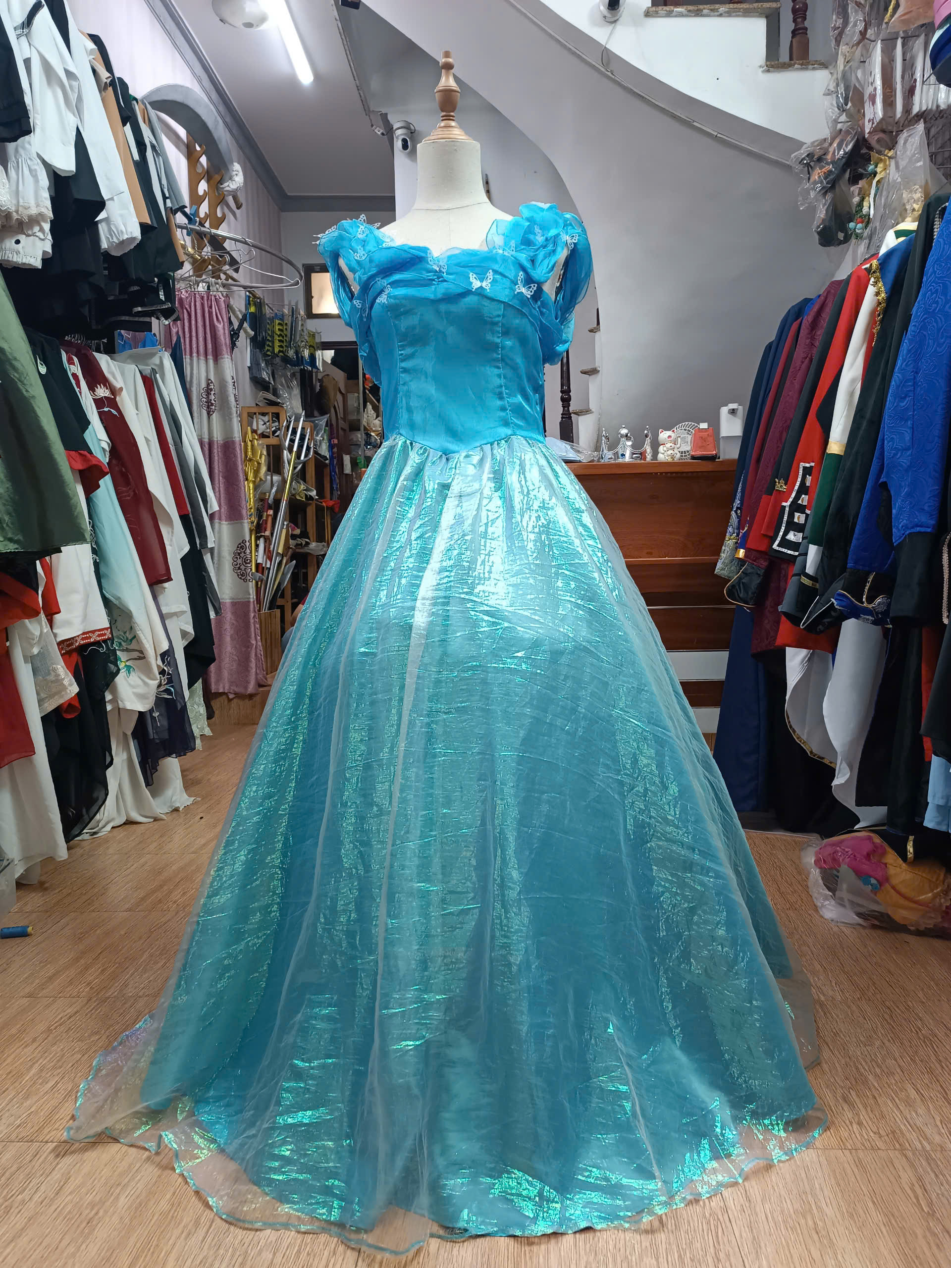 Trang Phục Công Chúa Lọ Lem - Vải Xà Cừ