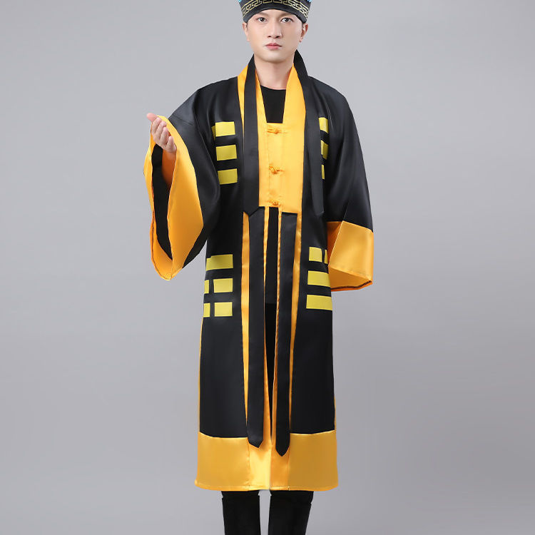 Đồ Đạo Sĩ 1 Lớp Hình Âm Dương - Màu Đen