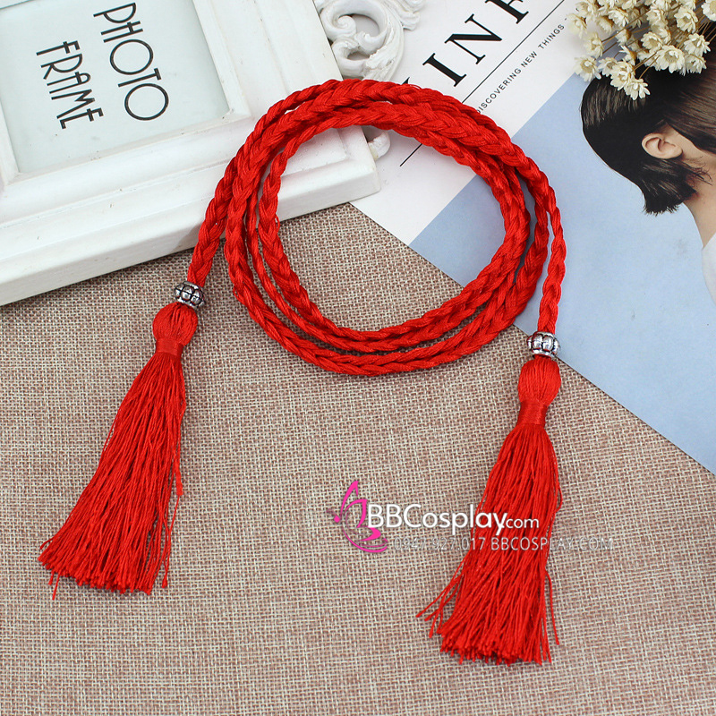 Dây Phụ Kim Tuyến - Obijime - Đỏ