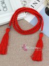 Dây Phụ Kim Tuyến - Obijime - Đỏ