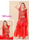 Trang Phục Ấn Độ Đỏ Tay Ngắn
