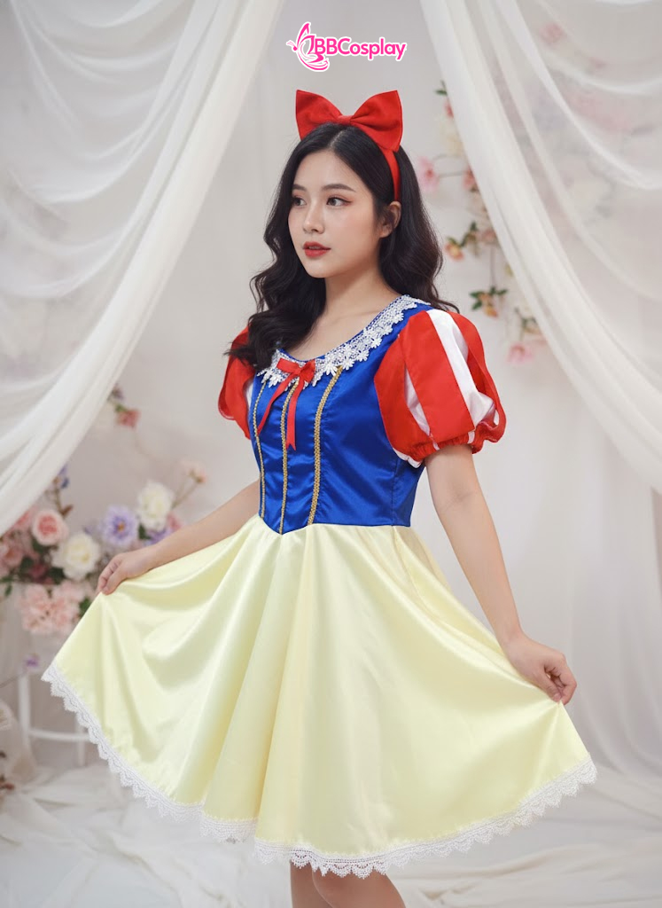 Đầm Công Chúa Bạch Tuyết Ngắn