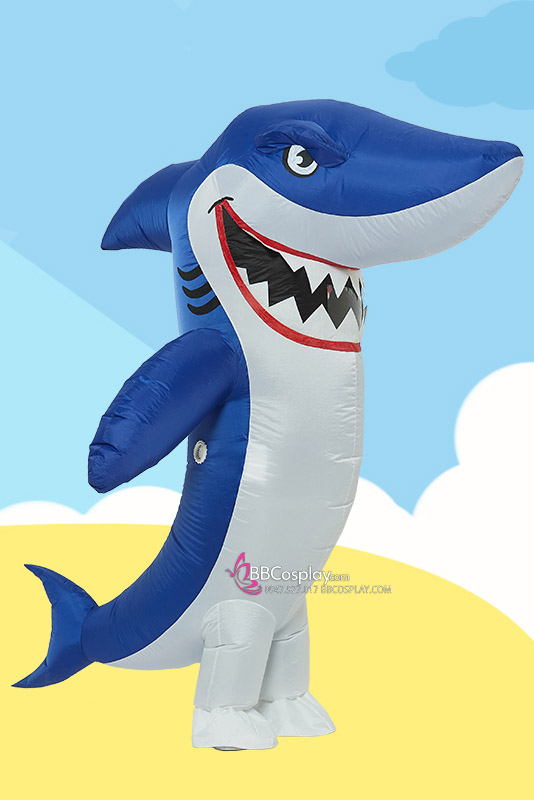 Mascot Cá Mập Khổng Lồ Bơm Hơi