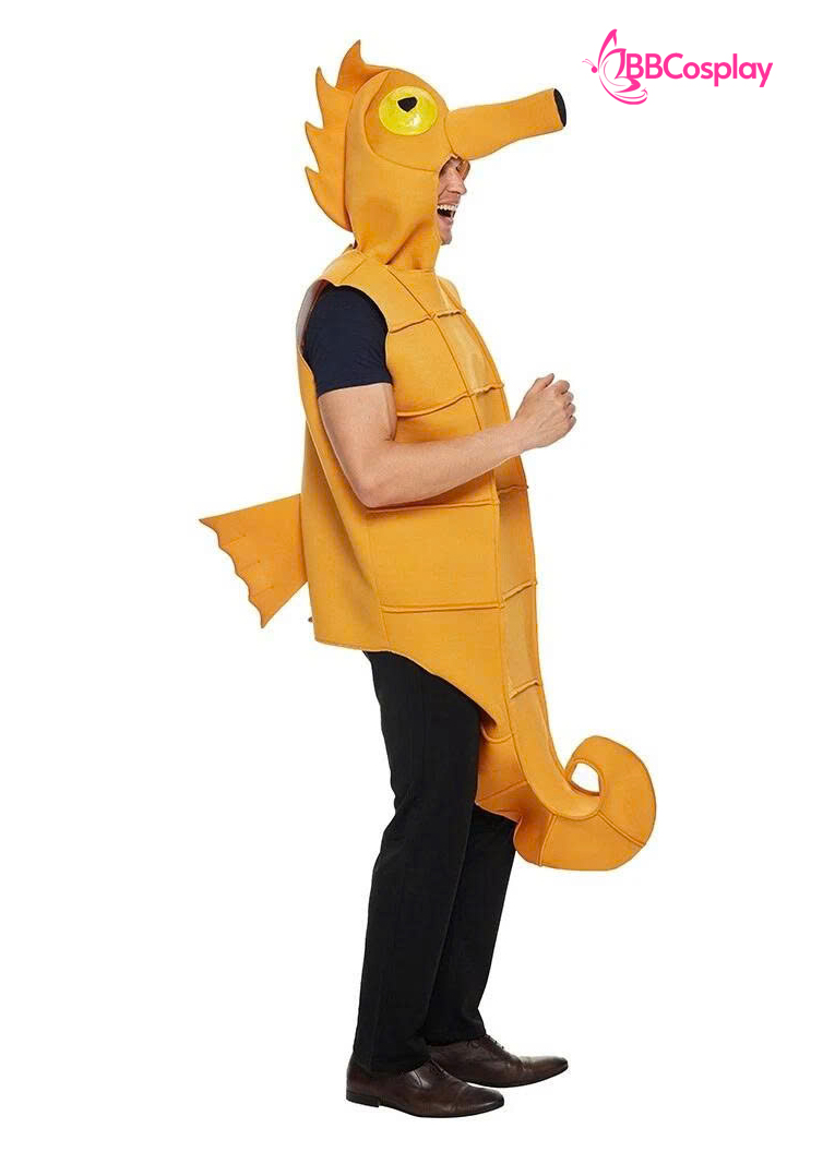 Trang Phục Mascot Con Cá Ngựa Vàng