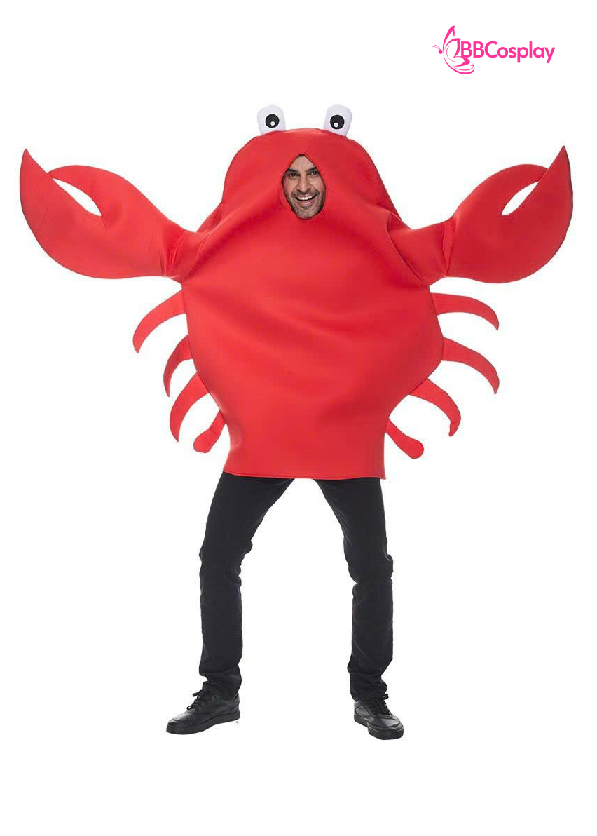 Trang Phục Mascot Con Cua Hoàng Đế Rang Me