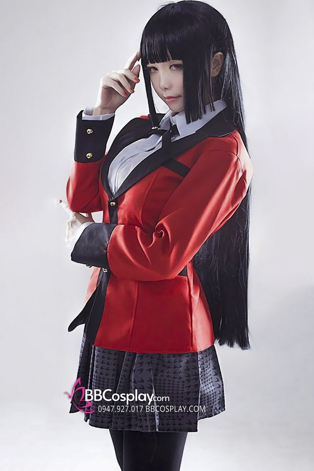 Đồ Cosplay Yumeko Jabami Trong Kakegurui (Học Viện Đỏ Đen)