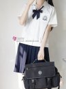 Đồng Phục Nữ Sinh Hàn Quốc Màu Trắng Váy Xanh Đen