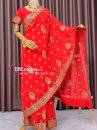 Đồ Saree Ấn Độ Đỏ Hàng Nhập Từ Ấn