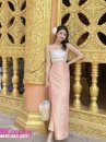 Đồ Thái Lan Sexy Áo Trắng - Váy Cam