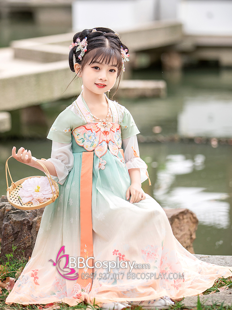 Váy Tiểu Tiên Nữ Hằng Nga Cho Bé Tay Ngắn