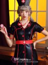 Váy Hoá Trang Nhân Vật Y Tá Halloween Đen Viền Đỏ