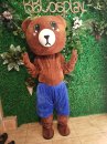 Trang Phục Mascot Gấu Brown Quần Xanh