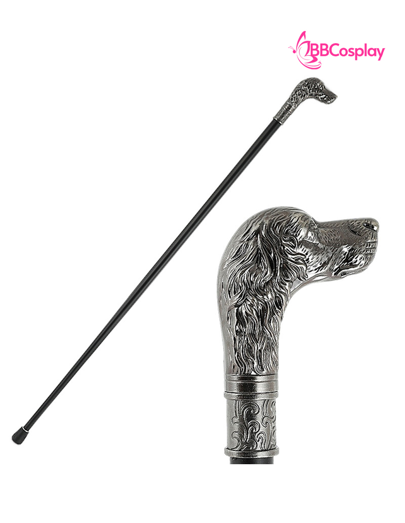 Gậy Quý Tộc Mẫu Đầu Chó Màu Bạc Xám