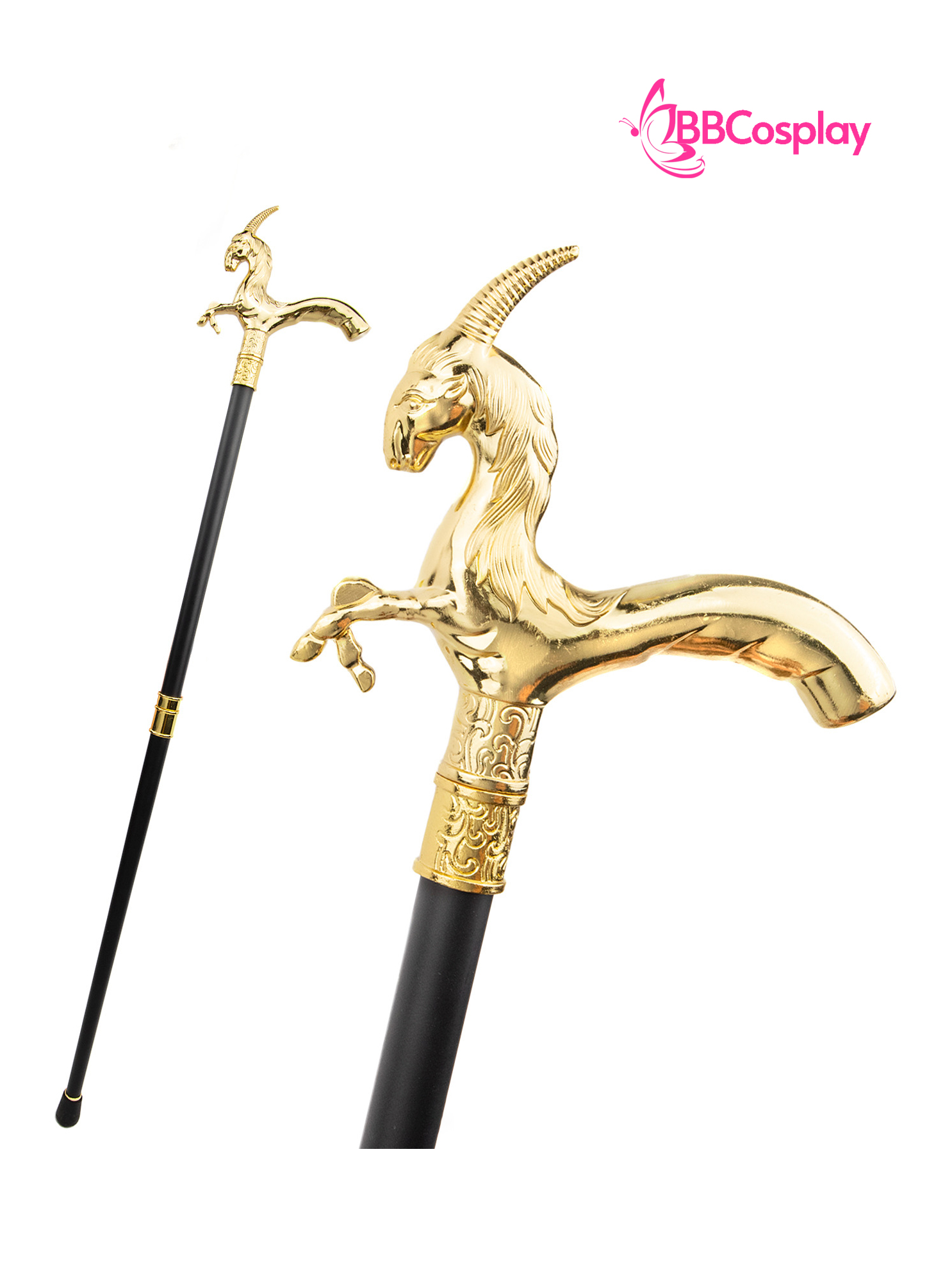 Gậy Quý Tộc Vàng Đầu Dê