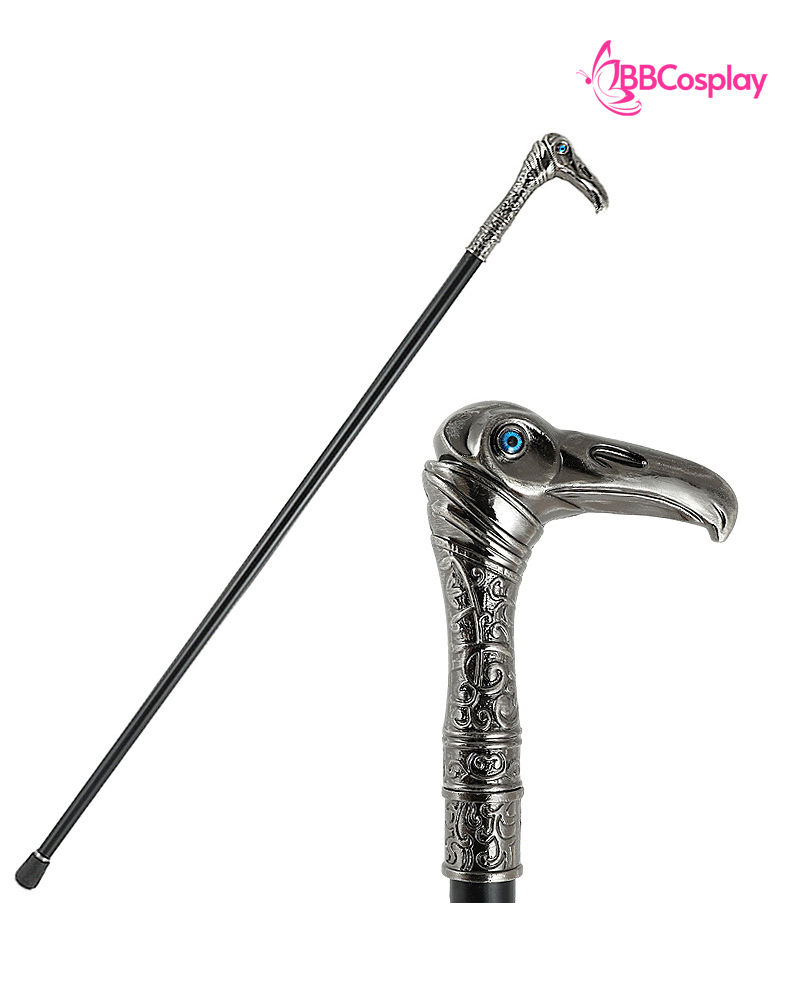 Gậy Quý Tộc Đầu Chim Ưng Màu Crom