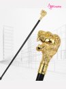 Gậy Quý Tộc Đầu Sư Tử Màu Vàng