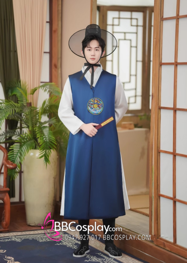 Hanbok Hàn Nam Xanh Navy