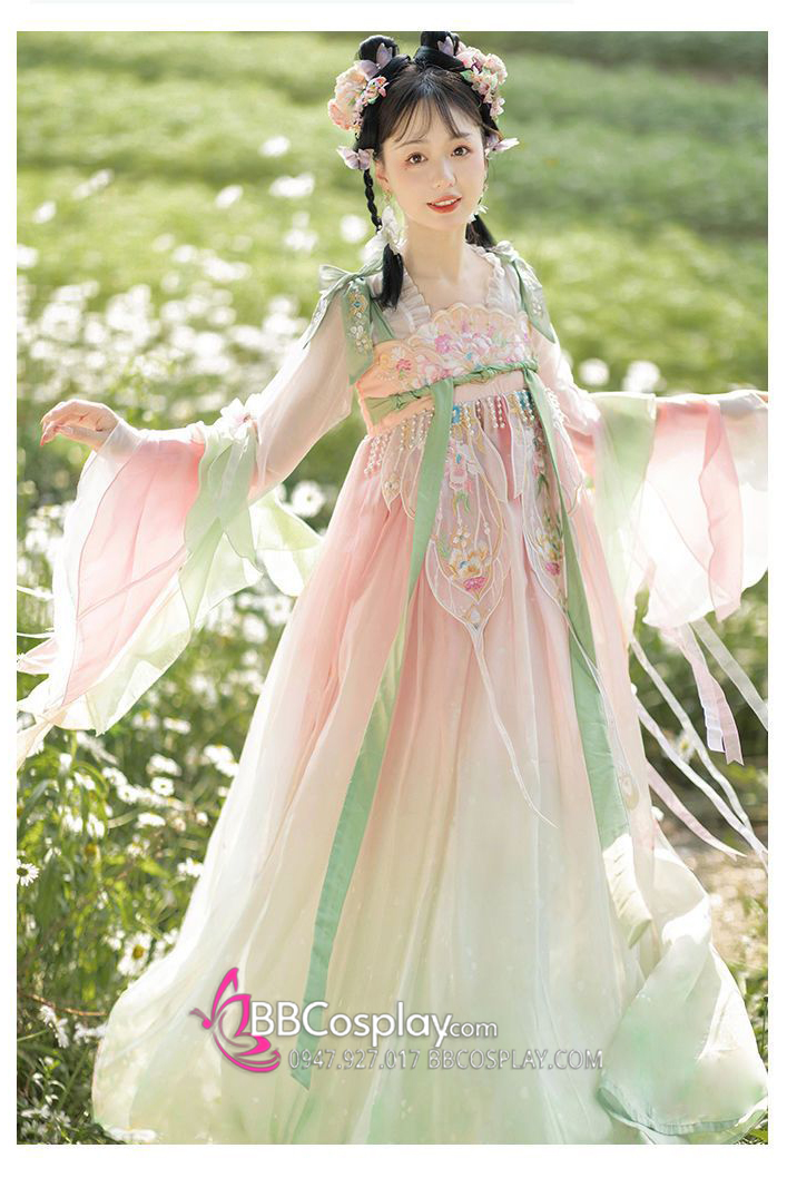 Áo Váy Hằng Nga Tiên Nữ Pastel Chuyển Màu Siêu Xinh
