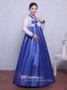 Hanbok Áo Trắng Váy Xanh Nơ Xanh Giá Yêu Thương