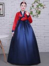 Hanbok Hàn Quốc Áo Đỏ Váy Xanh