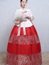 Hanbok Hàn Quốc 44 Áo Trắng Váy Đỏ