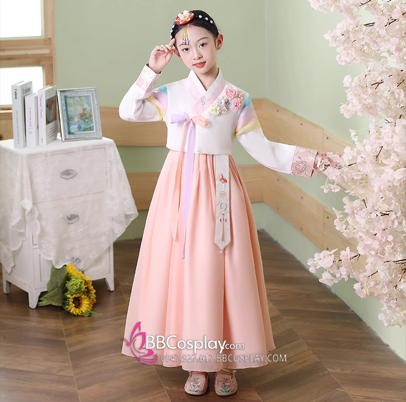 Hanbok Trẻ Em Tone Pastel Hàn