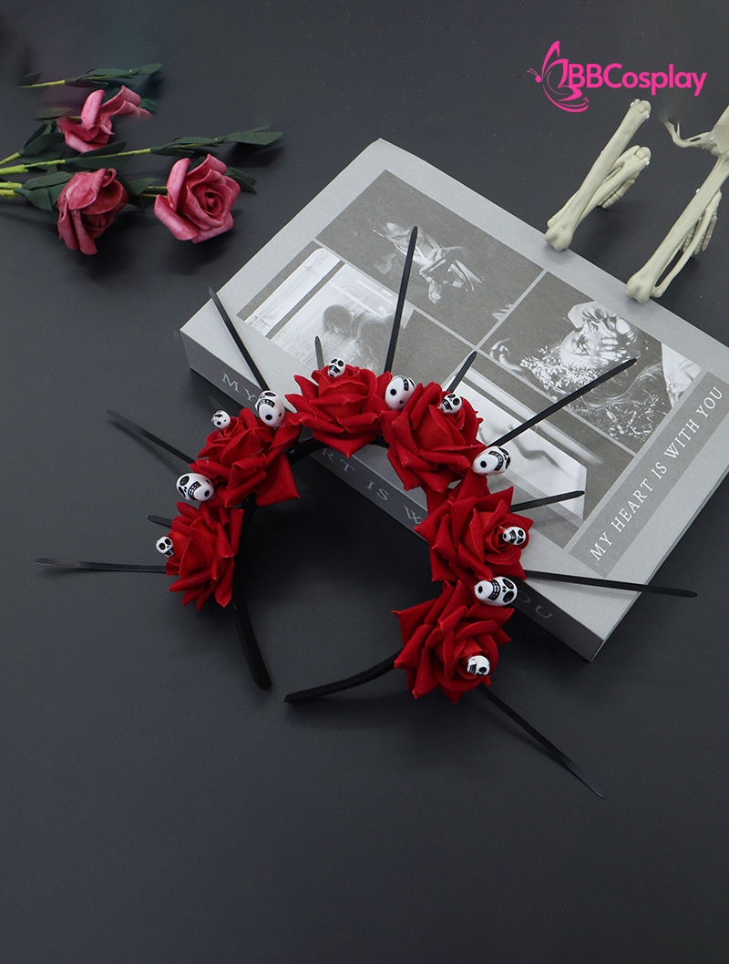 Hào Quang Hoa Hồng Kèm Đầu Lâu