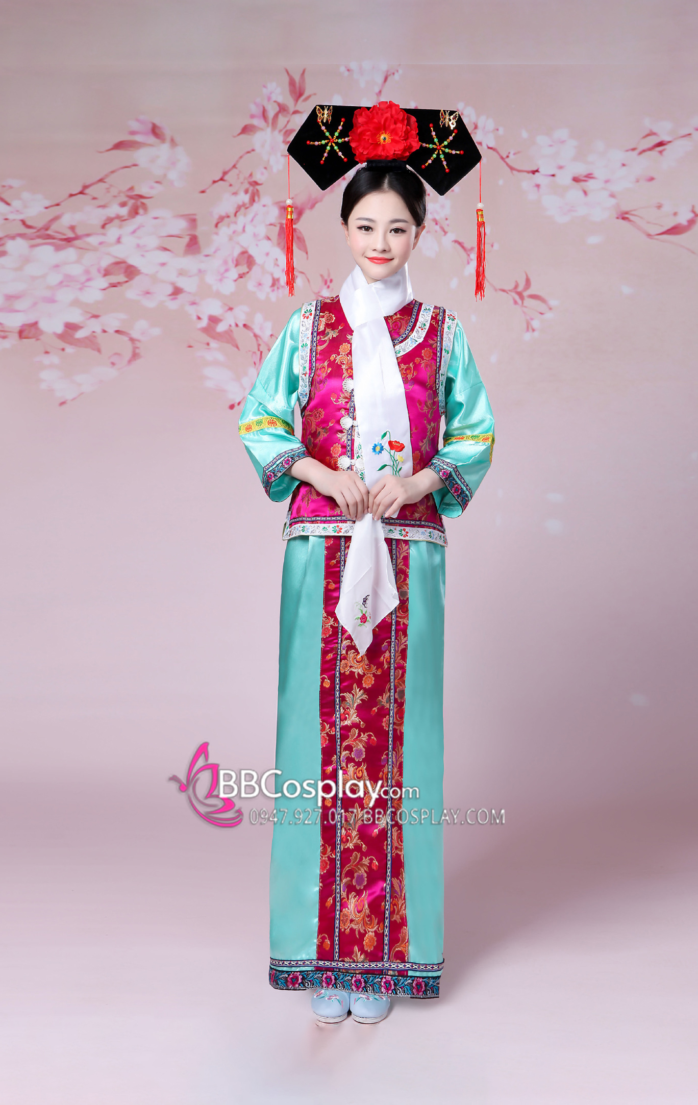 Cổ Trang Hạ Tử Vi - Áo Tím Váy Xanh