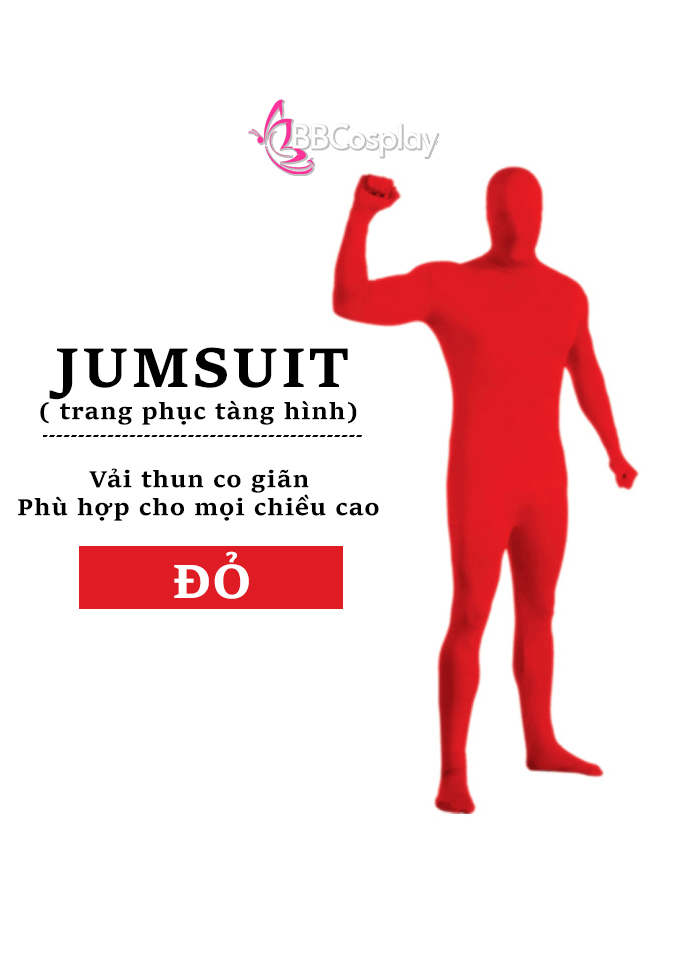 Jumpsuit Đỏ - Đồ Liền Thân Đỏ