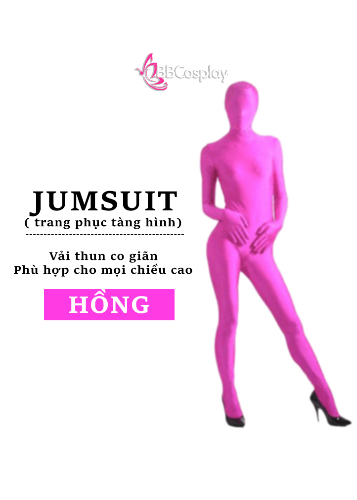 Jumpsuit Hồng - Đồ Liền Thân Hồng