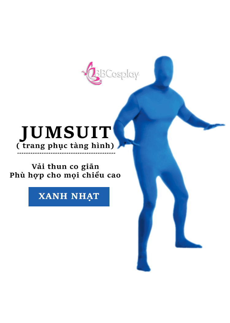 Jumpsuit Xanh Dương Nhạt - Đồ Liền Thân Xanh Nhạt