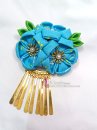 Kanzashi Kẹp Tóc Nhật Bản  - Màu Xanh Dương