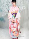 Kimono Truyền Thống Nhật Bản Hồng Pastel