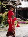 Yukata Chuẩn Nhật Đỏ (Kimono Mùa Hè Rực Rỡ)
