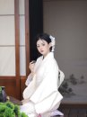 [Đặt May] Bộ Yukata Trắng Kem Nguyên Bản Cho Resort, Spa, Nhà Hàng Nhật