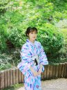Yukata Tết - Xanh Aoi Obi Neko