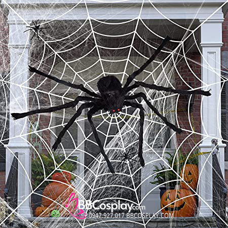 Mạng Nhện Lớn Trang Trí Halloween - Loại Sợi Lớn