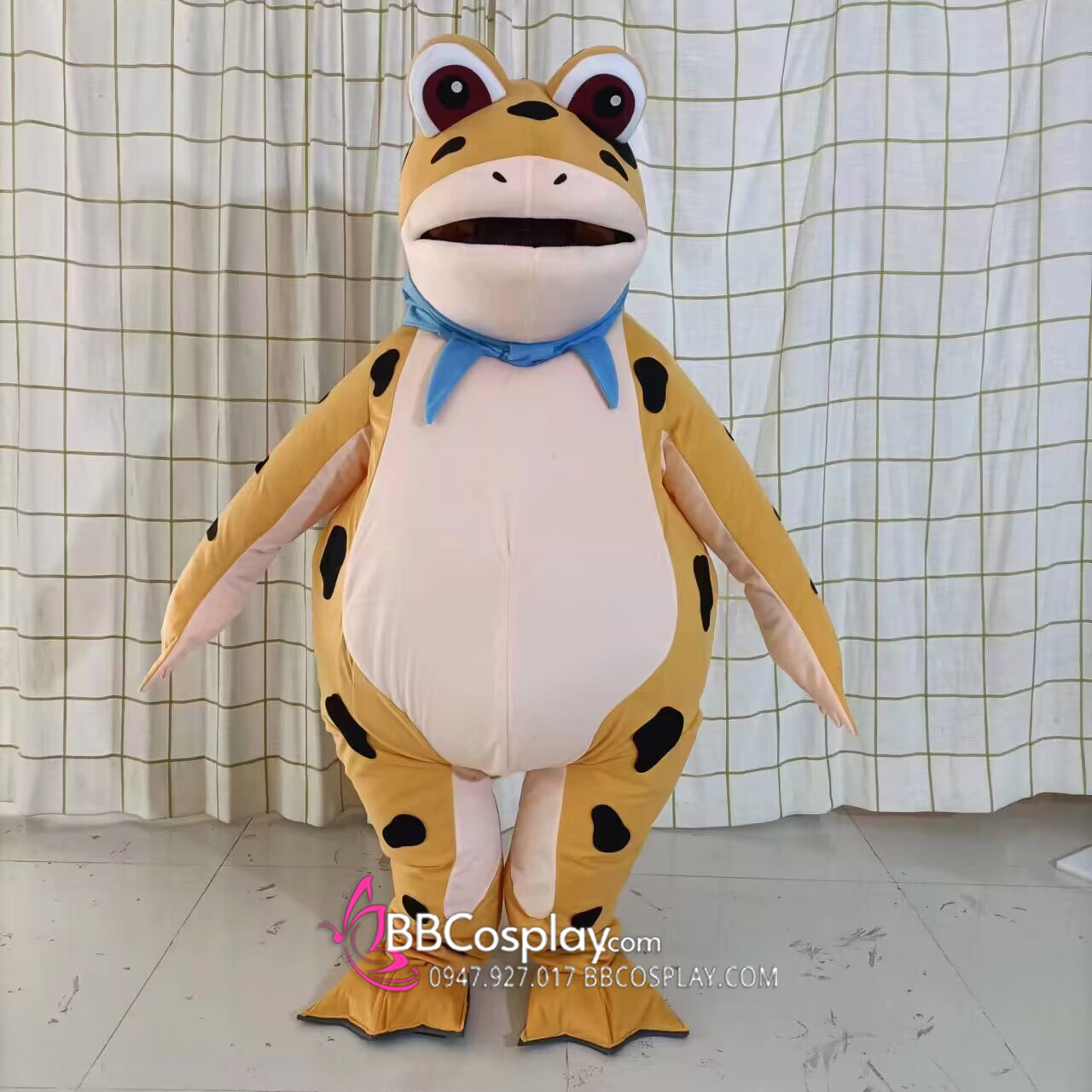 Mascot Ếch Bơm Hơi Vàng Summer