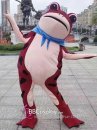 Mascot Ếch Bơm Hơi Màu Đỏ