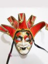 Mặt Nạ Hề Lễ Hội Venetian Đỏ Đen