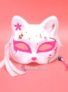 Mặt Nạ Nhật Hoa Anh Đào Màu Hồng Trắng