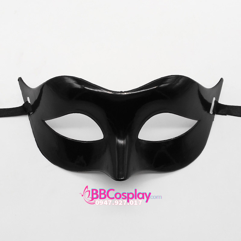 Mặt Nạ Lễ Hội Nửa Mặt Đơn Giản Không Cầu Kỳ - Màu Đen