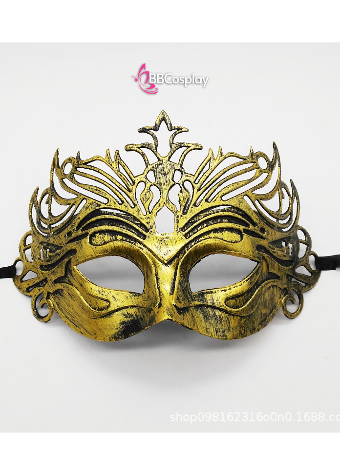 Mặt Nạ Nửa Mặt Loại Lớn - Vàng Đồng