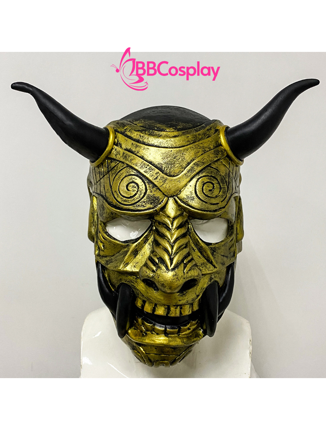 Mặt Nạ Samurai Silicone - Màu Vàng Gold