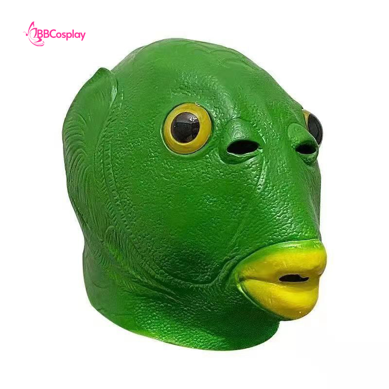 Mặt Nạ Cá Silicon - Mặt Nạ Cá Xanh