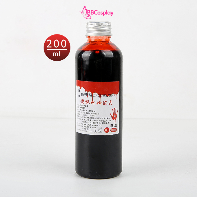 CHAI 200ML MÁU LỎNG