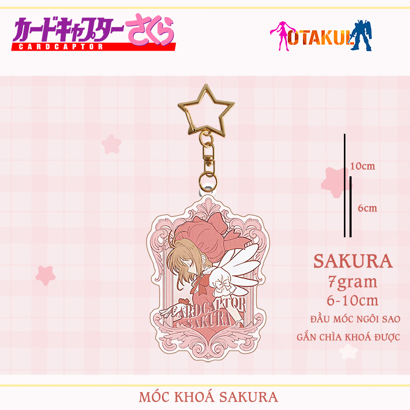 Móc Khóa Cardcaptor Sakura Hồng - Kỷ Vật Phép Thuật Trong Tầm Tay
