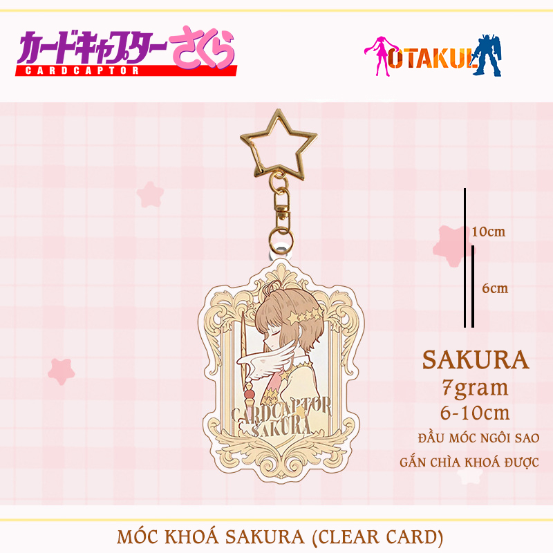 Móc Khóa Cardcaptor Sakura Vàng - Kỷ Vật Phép Thuật Trong Tầm Tay