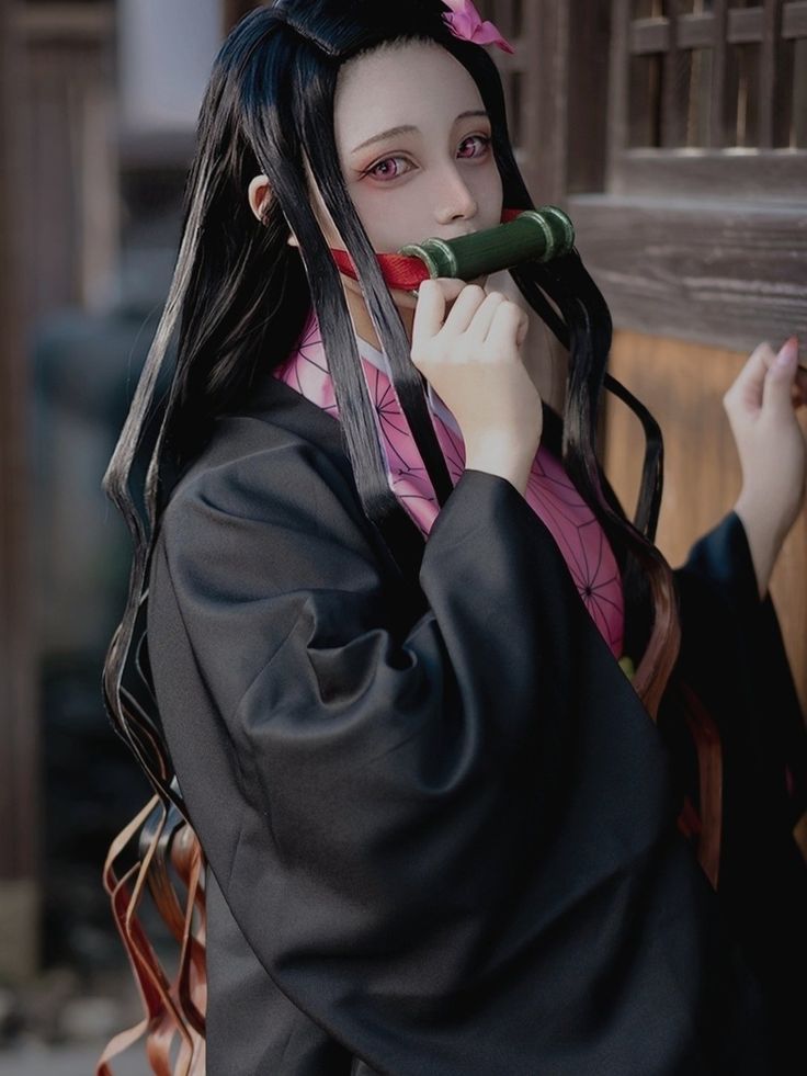 Đồ Cosplay Hóa Trang Nezuko Kamado Kimetsu No Yaiba